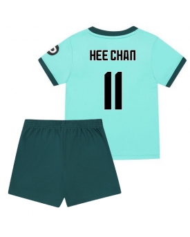 Wolves Hee-chan Hwang #11 Maglia Gara Trasferta Repliche 2025-26 Bambino Maniche Corte